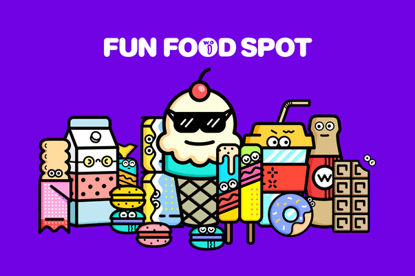 WOO樂(lè)趣食點(diǎn)食品品牌logo設(shè)計(jì)/VI設(shè)計(jì)/IP設(shè)計(jì)